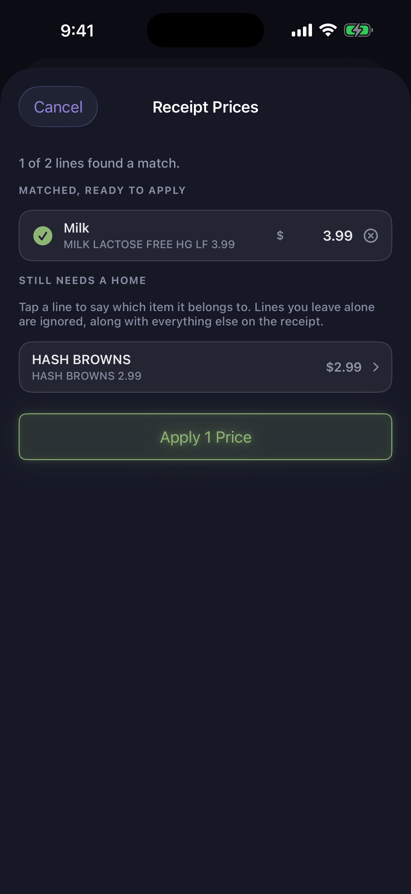 Turn estimates into what you really paid